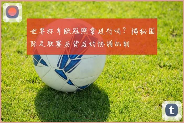 世界杯年欧冠照常进行吗？揭秘国际足联赛历背后的协调机制